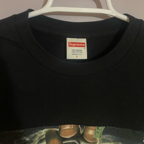 Authentic men’s supreme black dragon shirt sleeve t-shirt size L - Picture 3 of 6